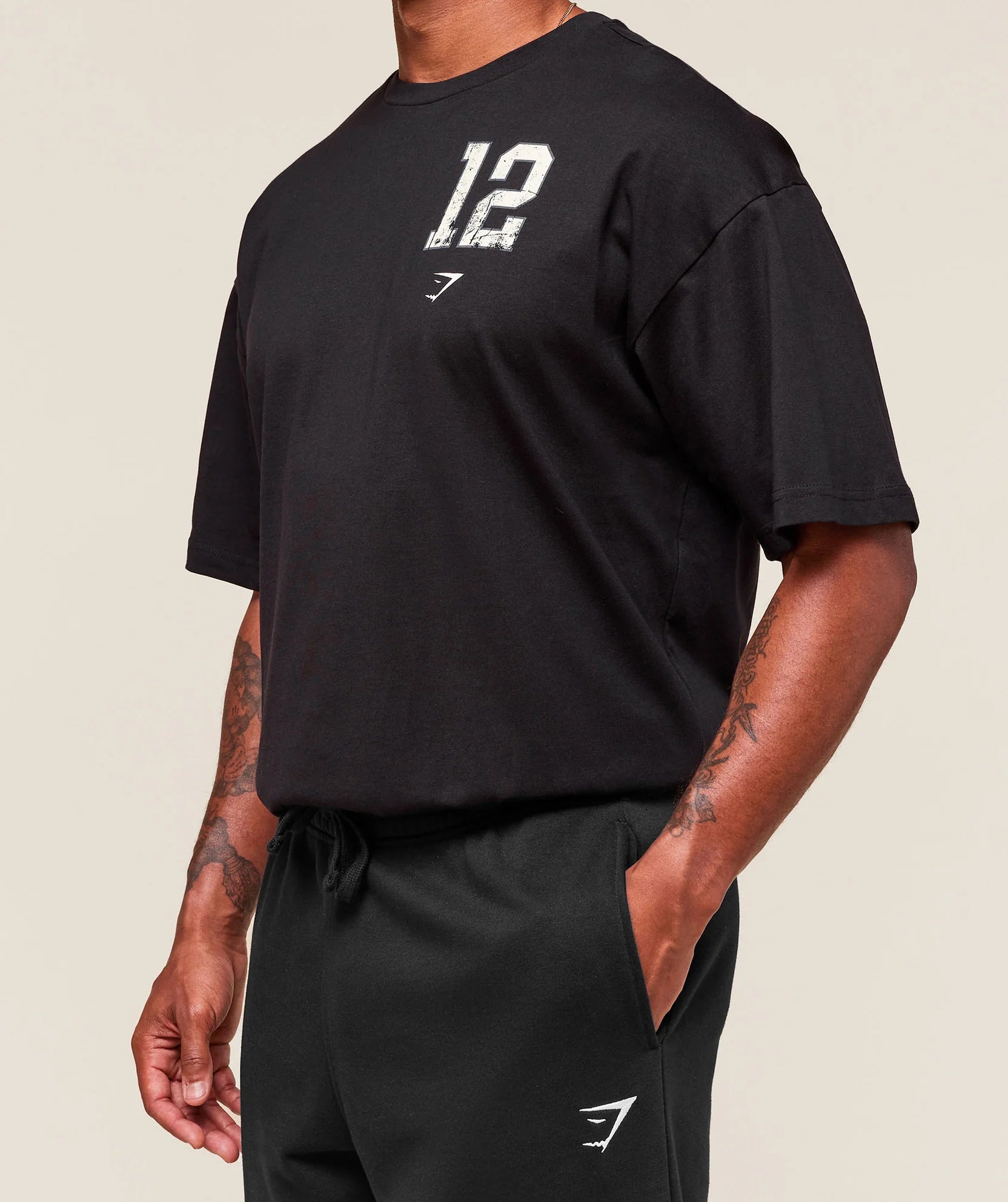 GS | Graphic Campus Number Black T-Shirt