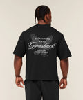GS | Graphic Eagle Embroidered Black T-Shirt