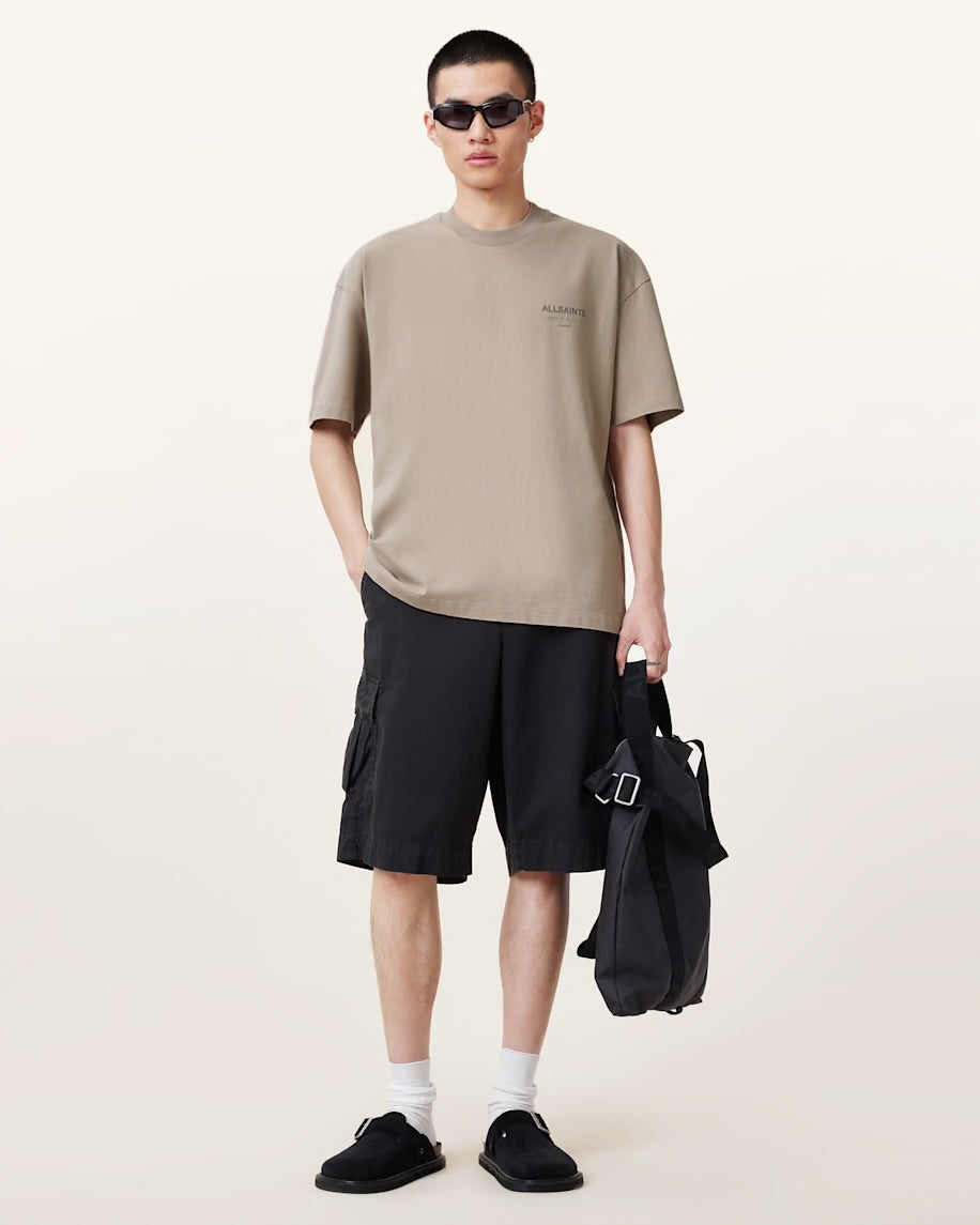 ALLSNTS | Graphic Signature Logo Stone Beige T-Shirt