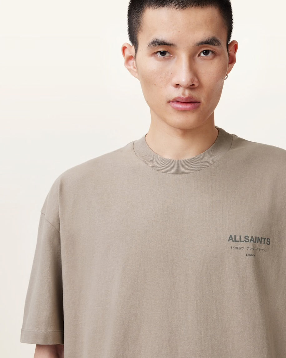 ALLSNTS | Graphic Signature Logo Stone Beige T-Shirt