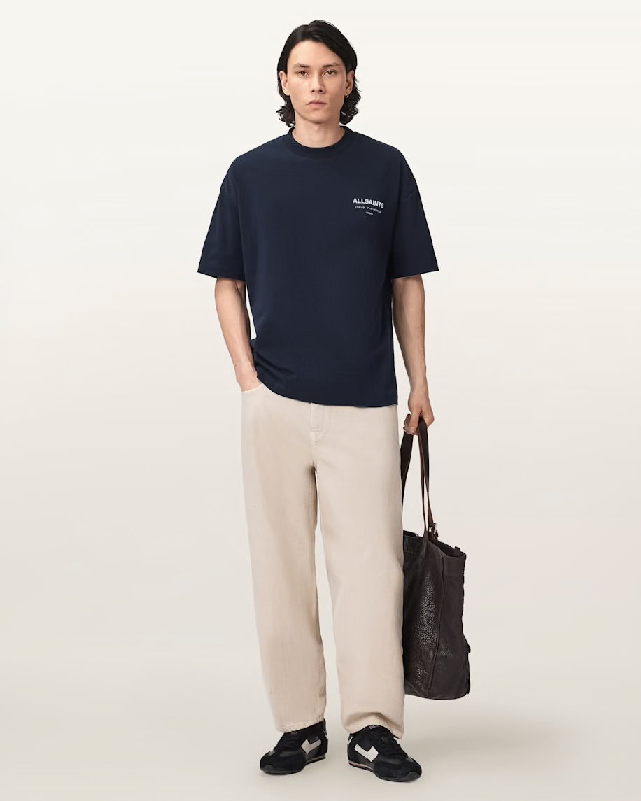 ALLSNTS | Graphic Signature Logo Navy T-Shirt