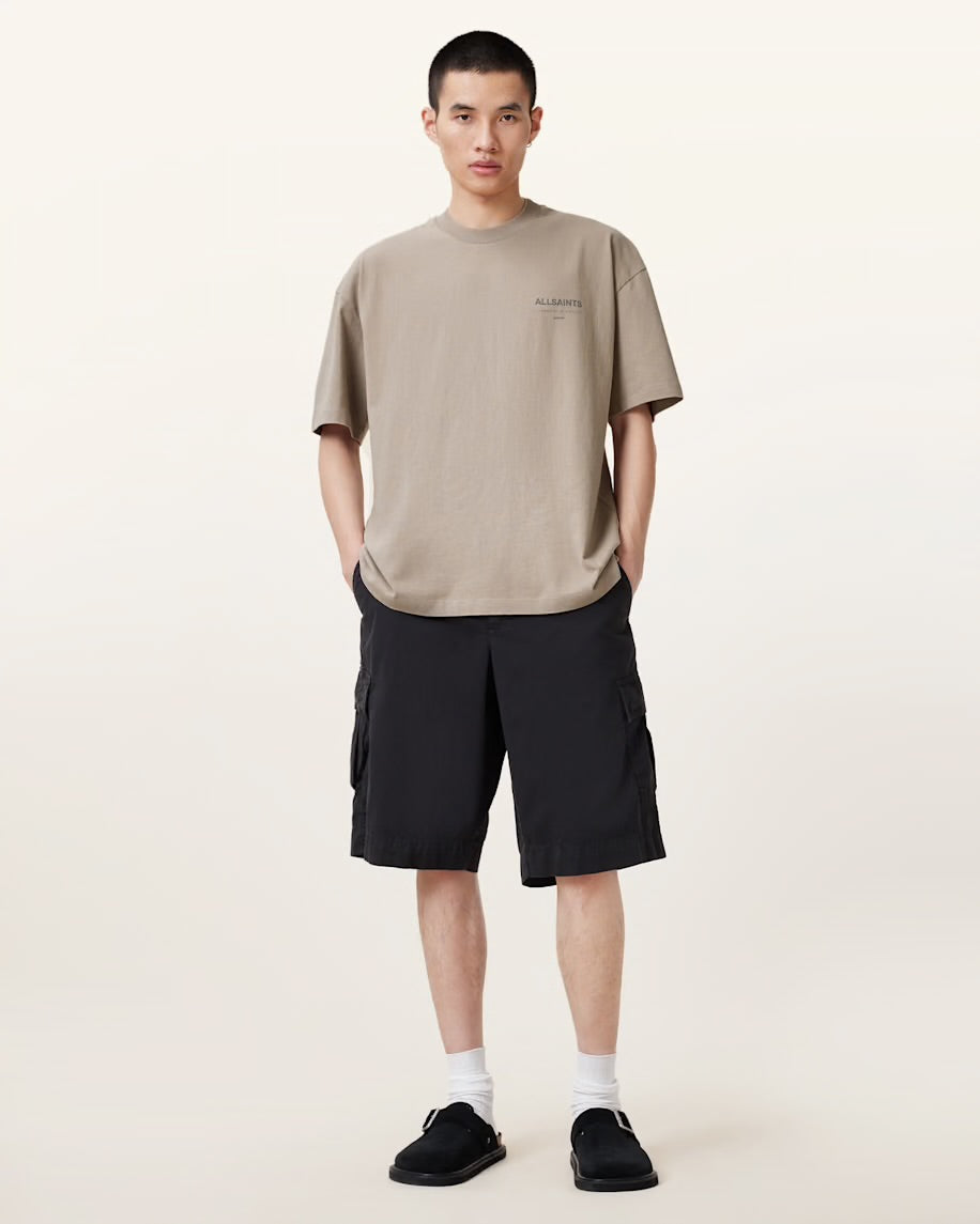 ALLSNTS | Graphic Signature Logo Stone Beige T-Shirt