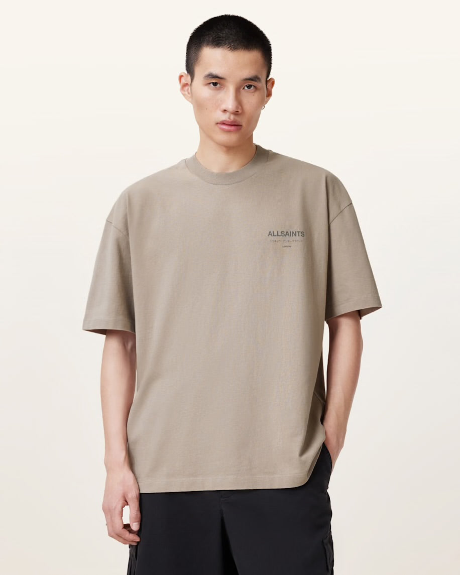 ALLSNTS | Graphic Signature Logo Stone Beige T-Shirt