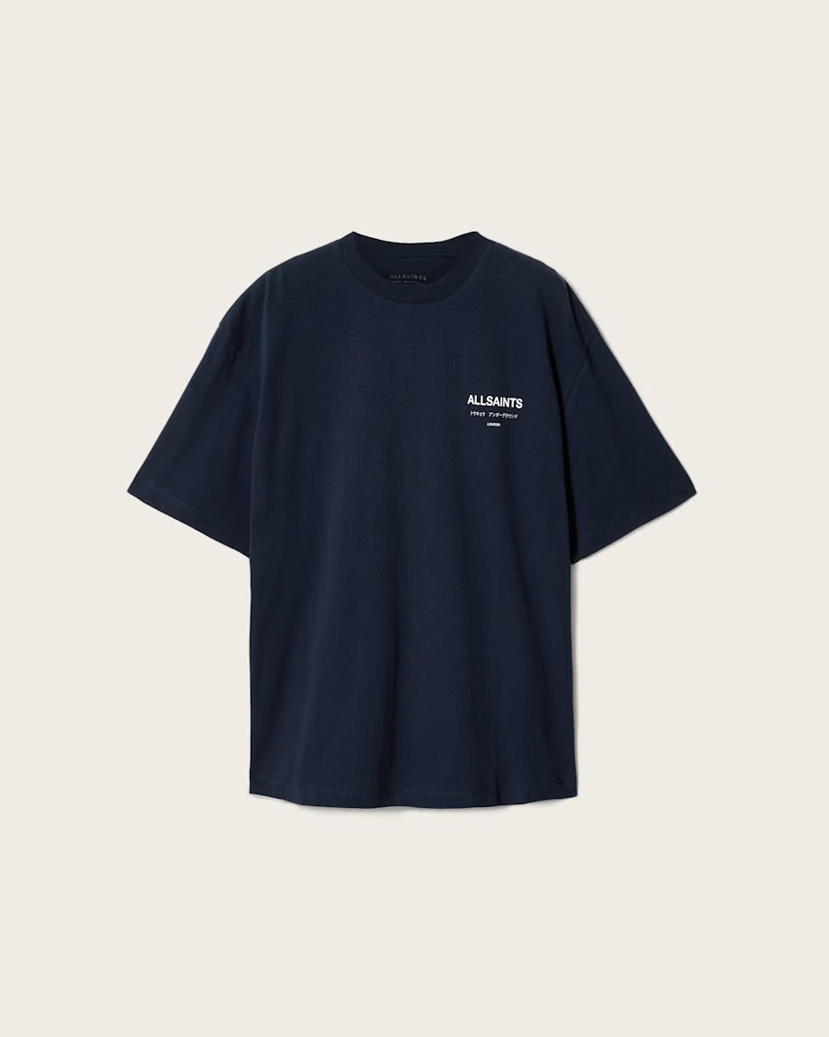 ALLSNTS | Graphic Signature Logo Navy T-Shirt