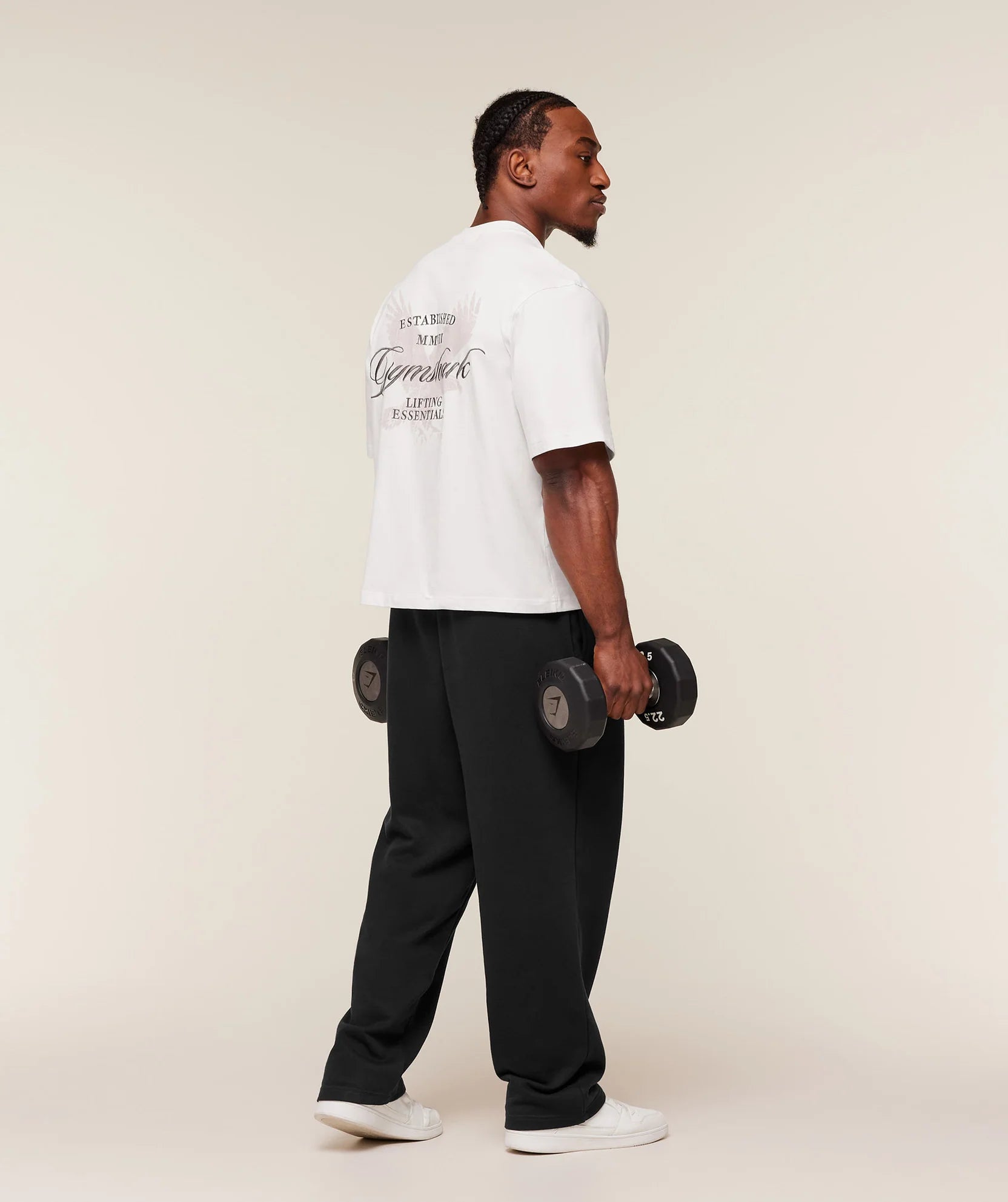 GS | Graphic Eagle Embroidered White T-Shirt