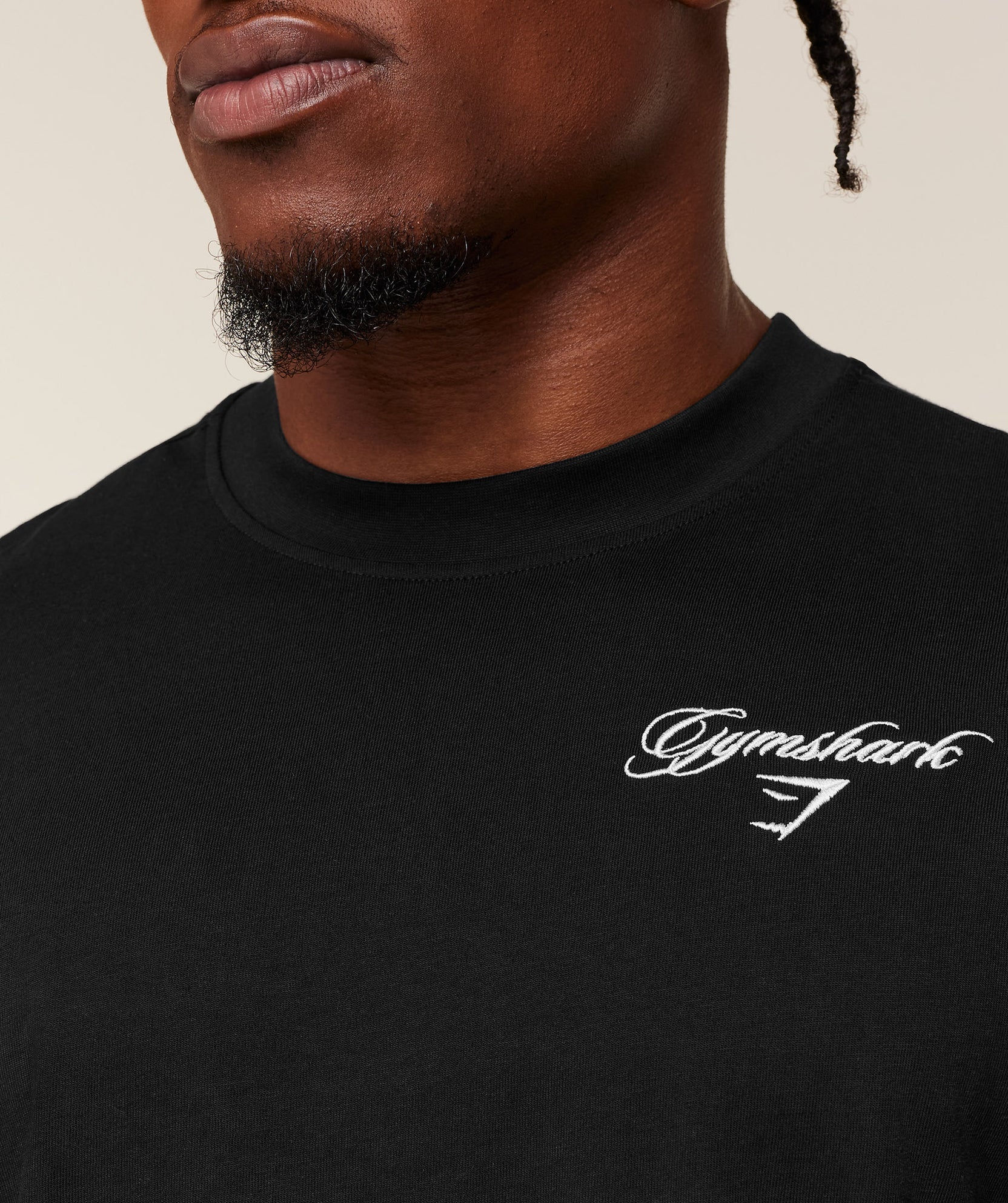 GS | Graphic Eagle Embroidered Black T-Shirt