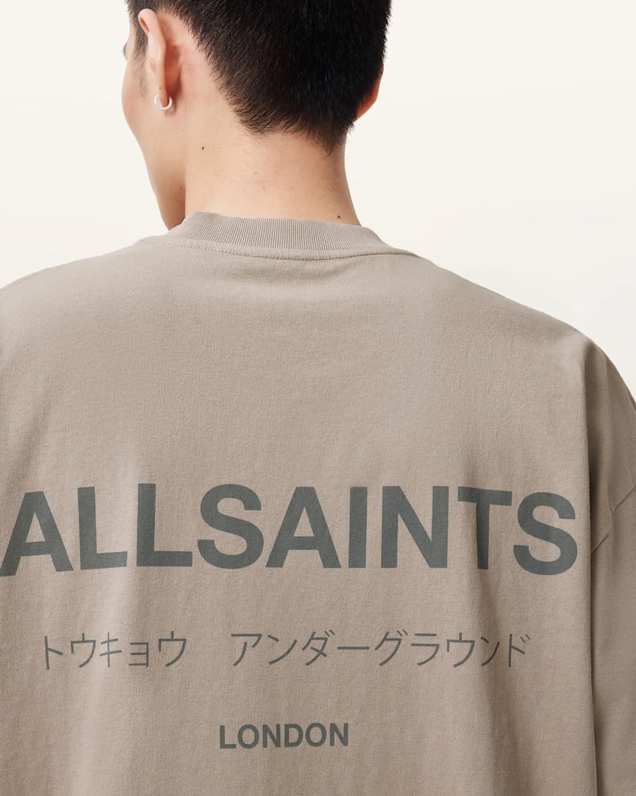 ALLSNTS | Graphic Signature Logo Stone Beige T-Shirt