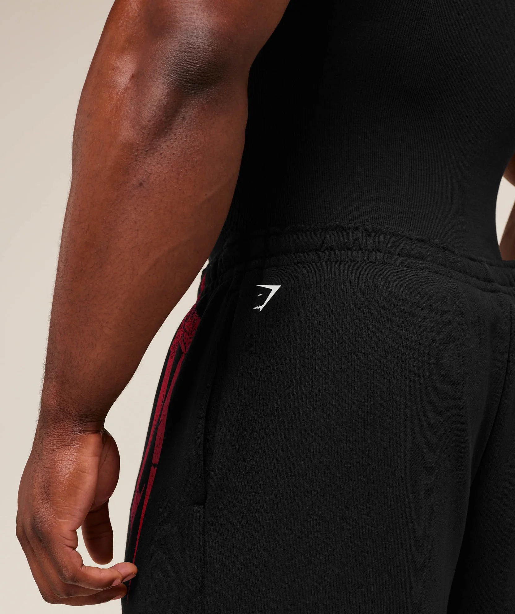 GS | Graphic Fade Print Black Straight Jogger