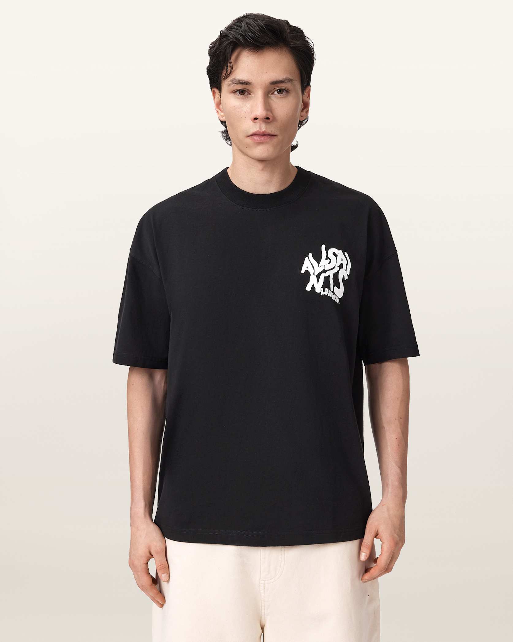 ALLSNTS | Graphic Bubble Logo Black T-Shirt