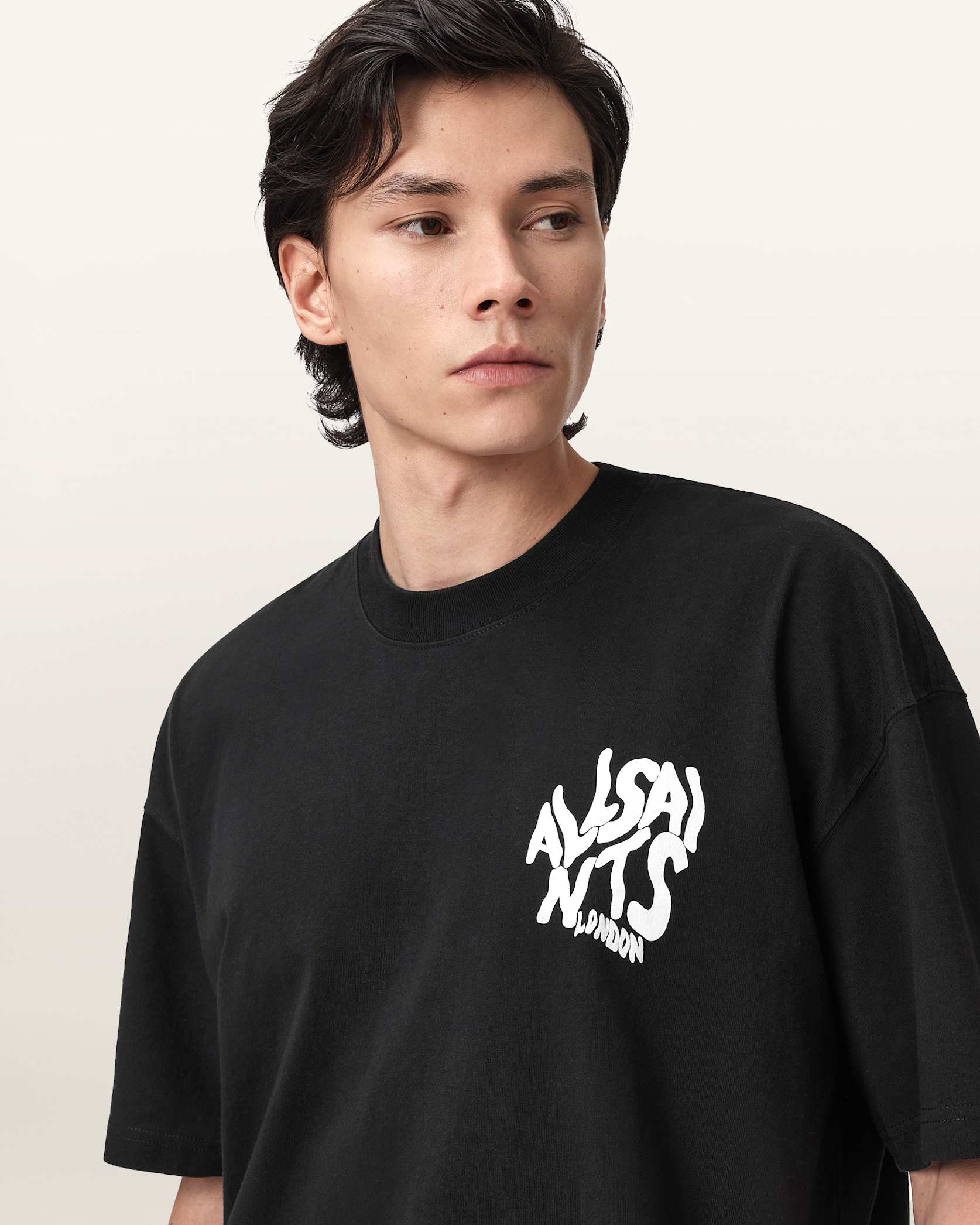 ALLSNTS | Graphic Bubble Logo Black T-Shirt