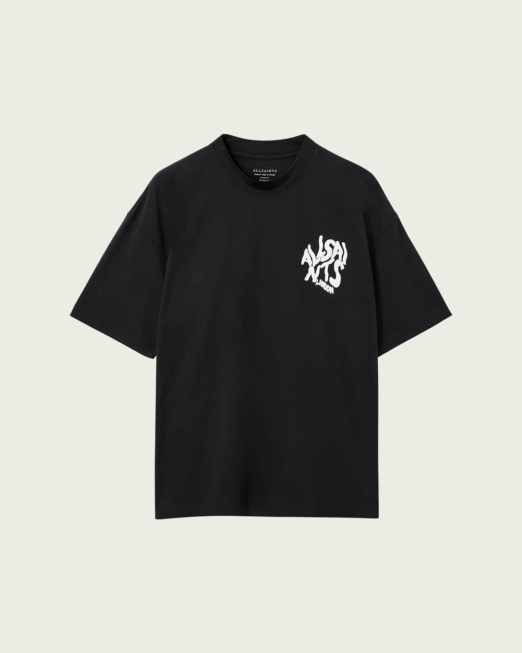 ALLSNTS | Graphic Bubble Logo Black T-Shirt