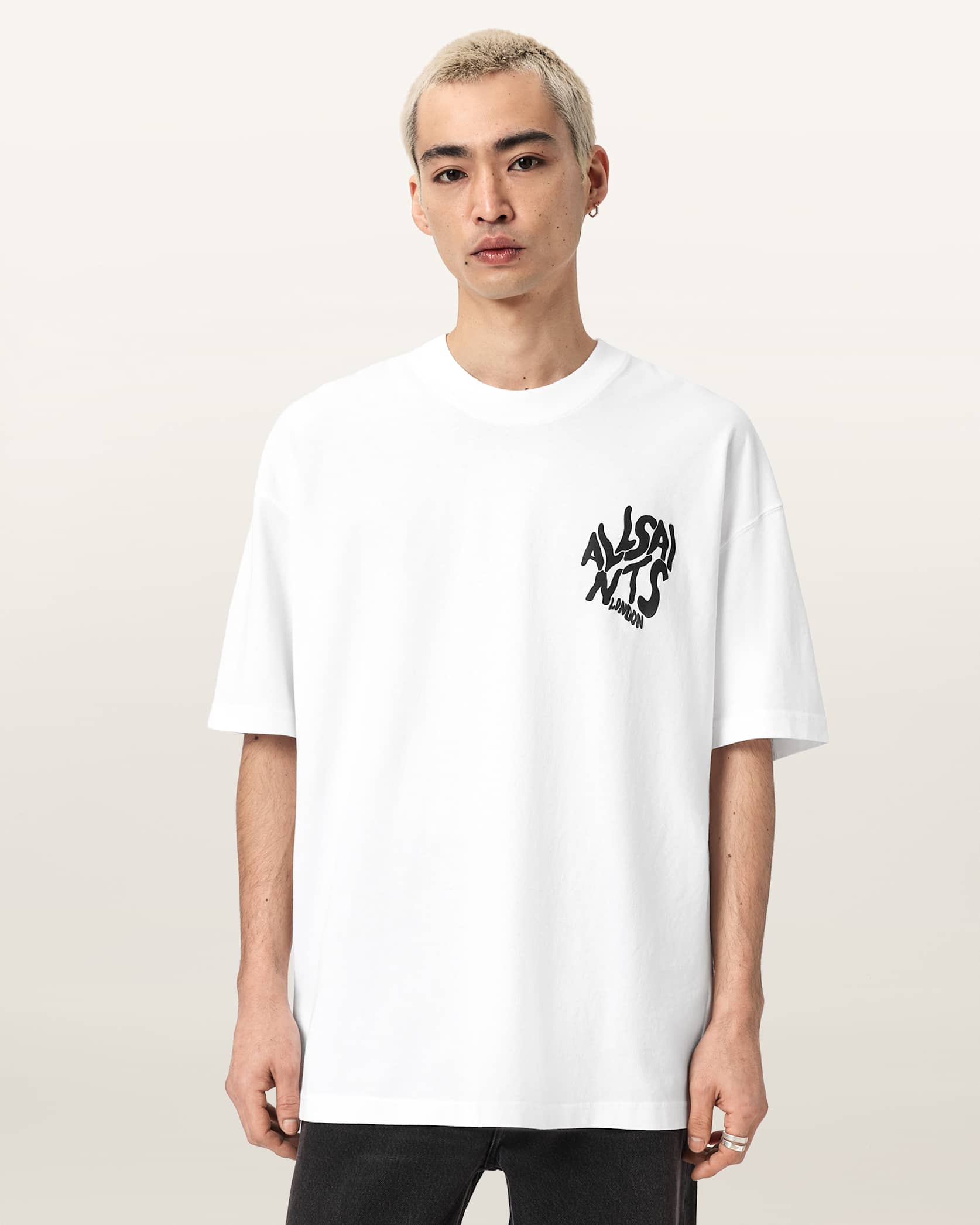 ALLSNTS | Graphic Bubble Logo White T-Shirt