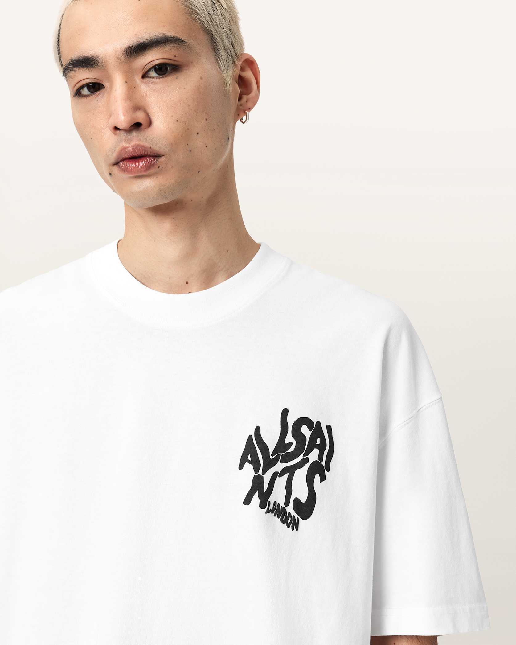 ALLSNTS | Graphic Bubble Logo White T-Shirt