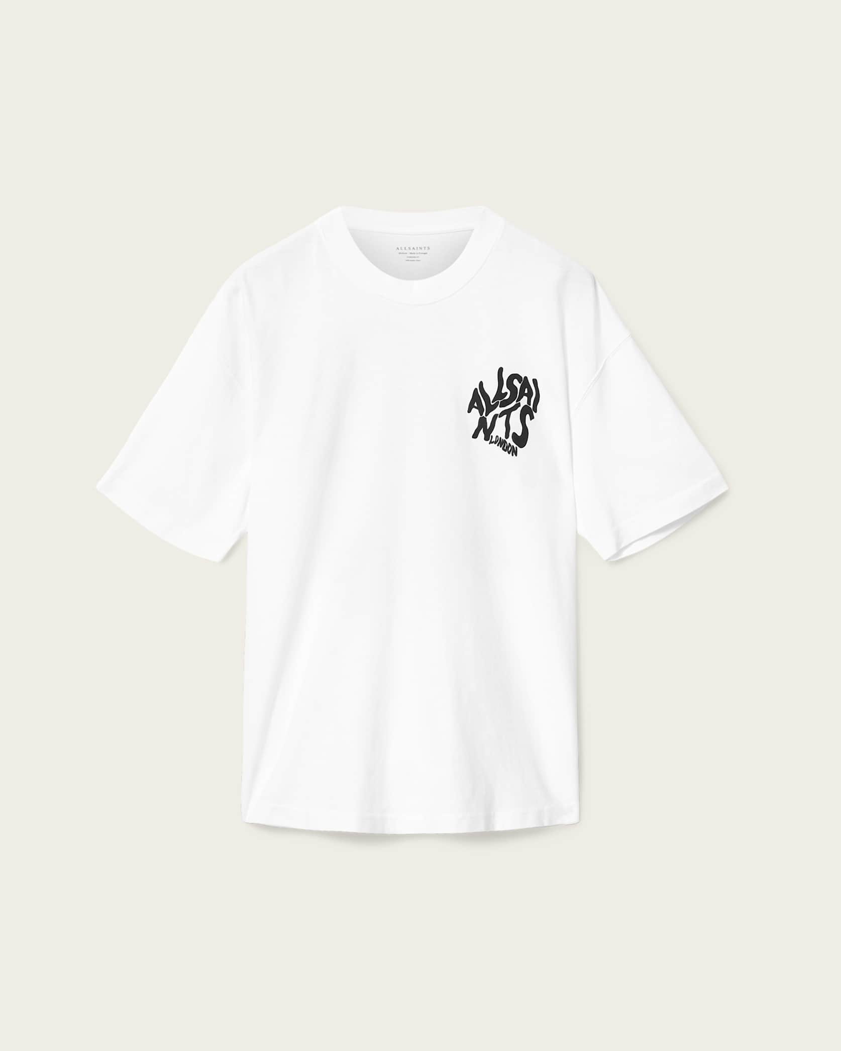 ALLSNTS | Graphic Bubble Logo White T-Shirt