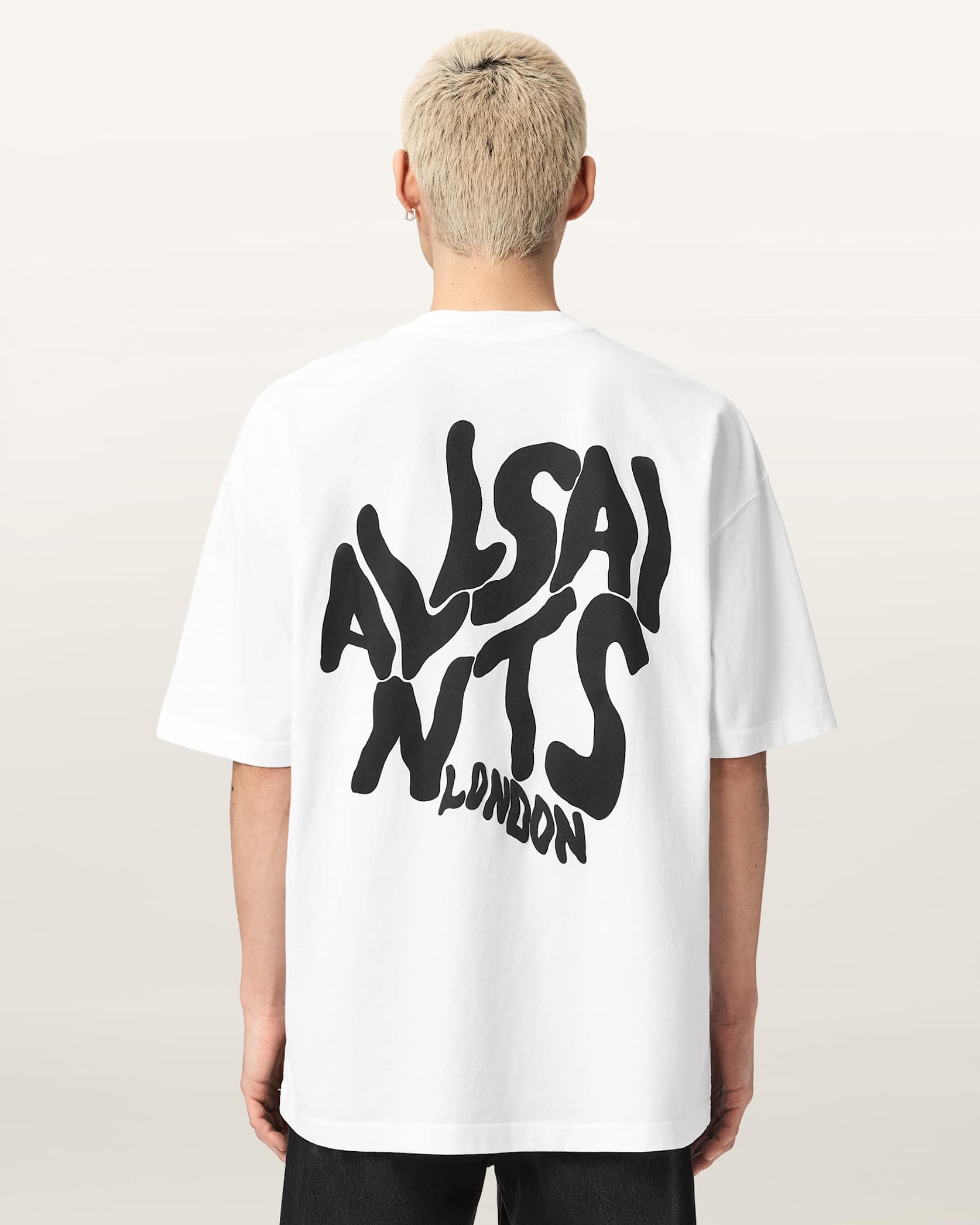 ALLSNTS | Graphic Bubble Logo White T-Shirt