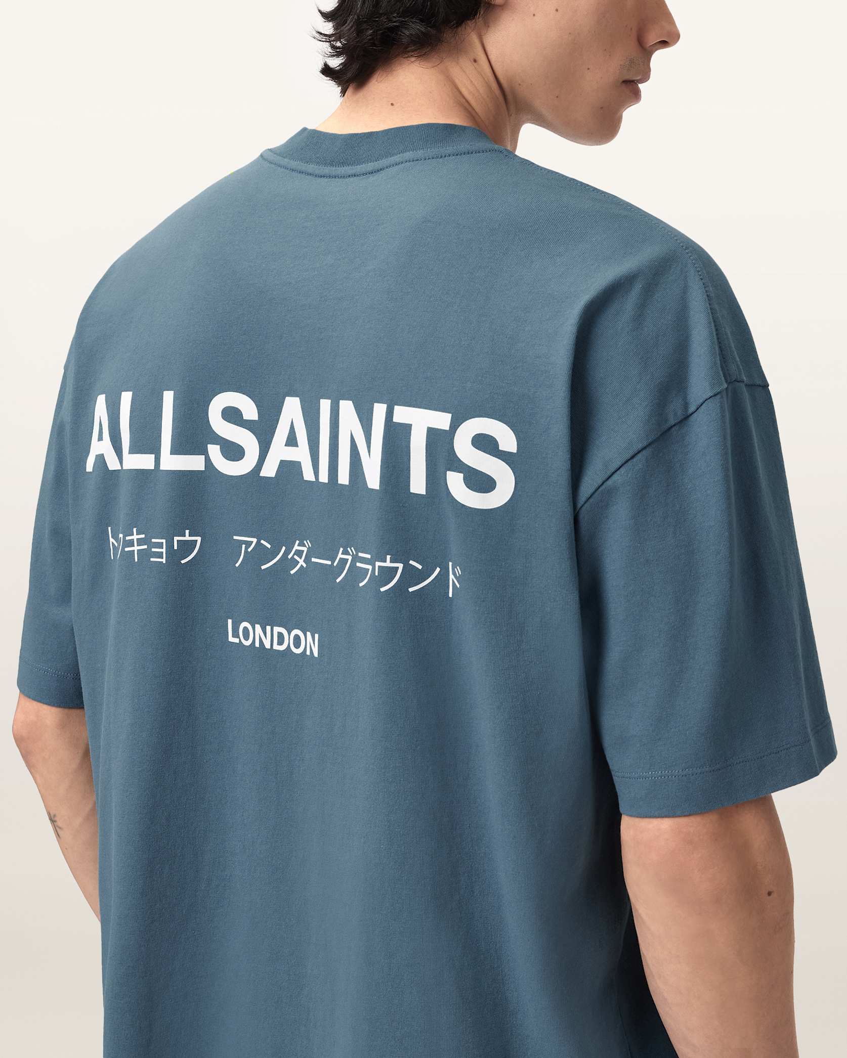 ALLSNTS | Graphic Signature Logo Blue T-Shirt