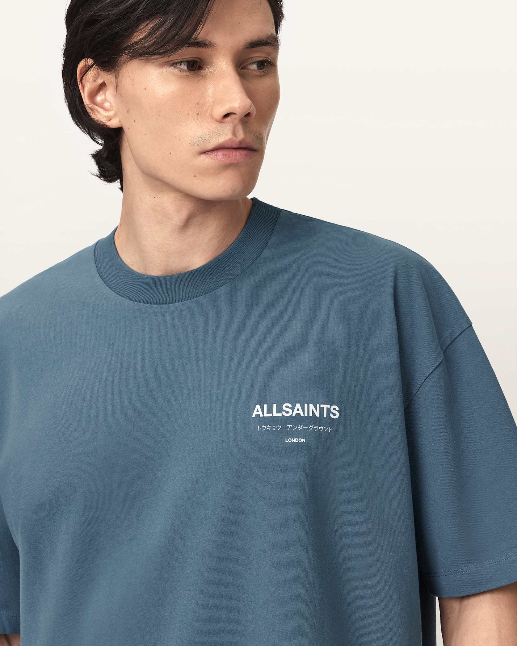 ALLSNTS | Graphic Signature Logo Blue T-Shirt