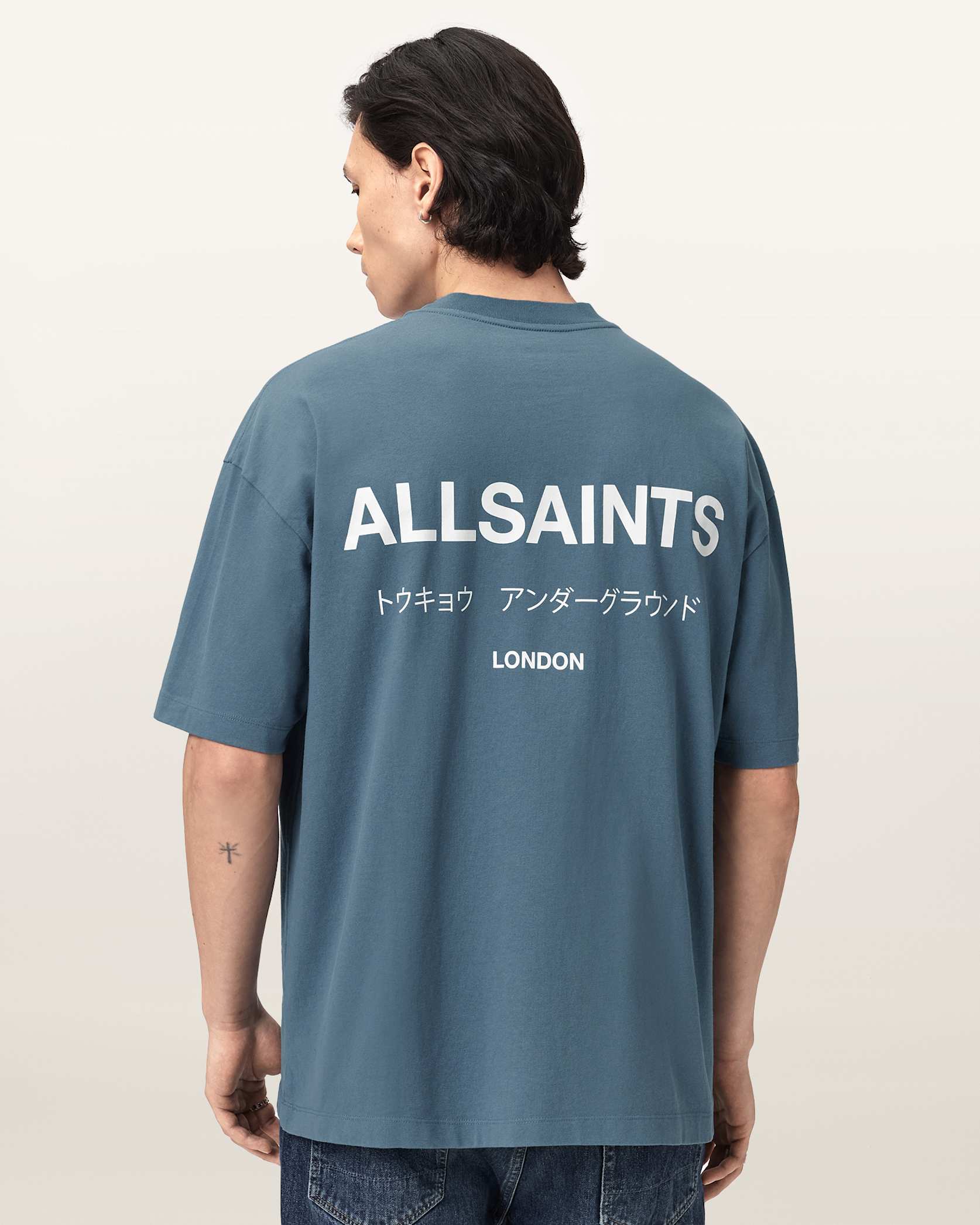 ALLSNTS | Graphic Signature Logo Blue T-Shirt