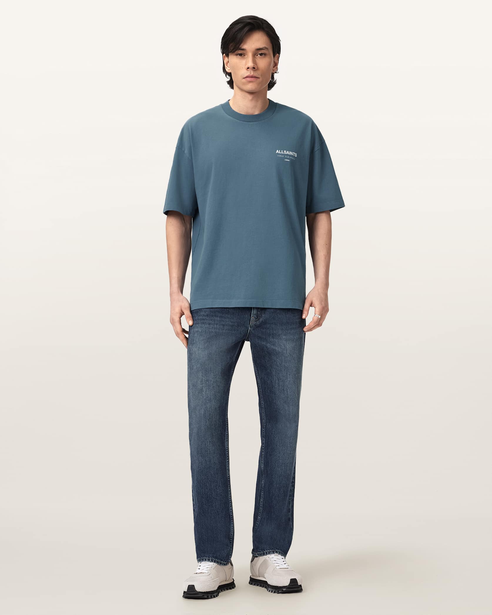ALLSNTS | Graphic Signature Logo Blue T-Shirt
