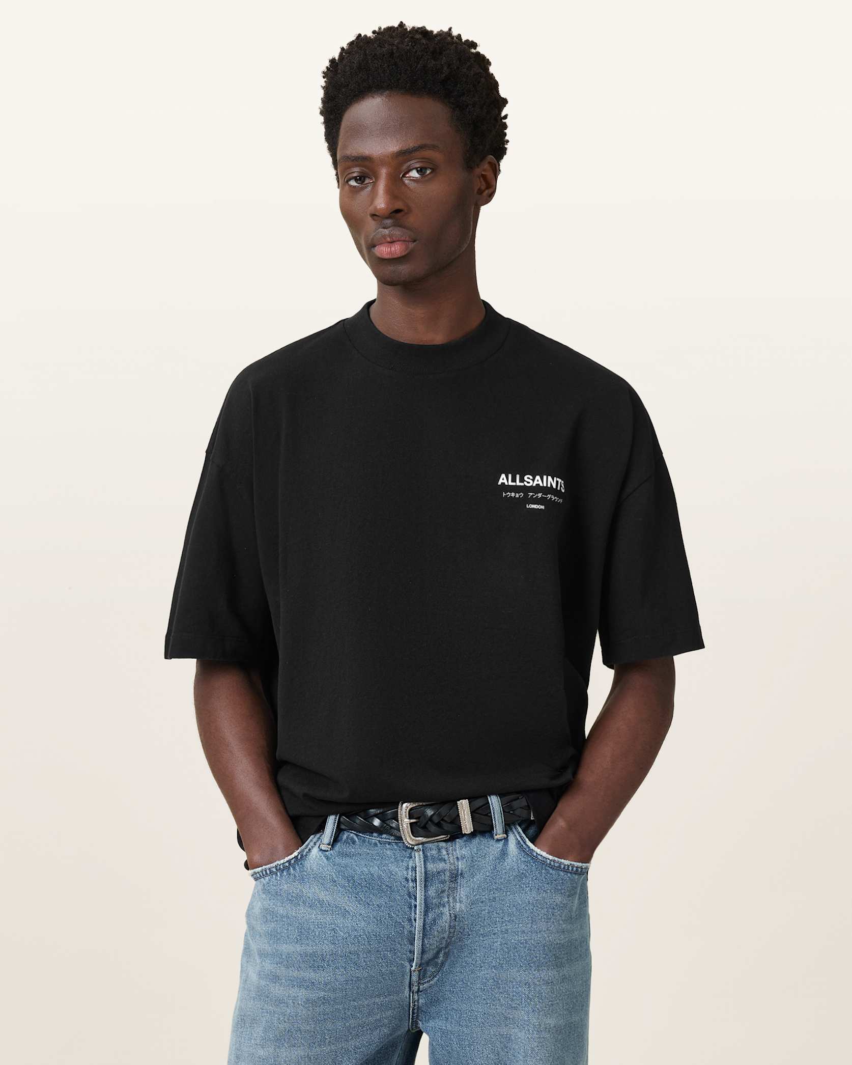 ALLSNTS | Graphic Signature Logo Black T-Shirt