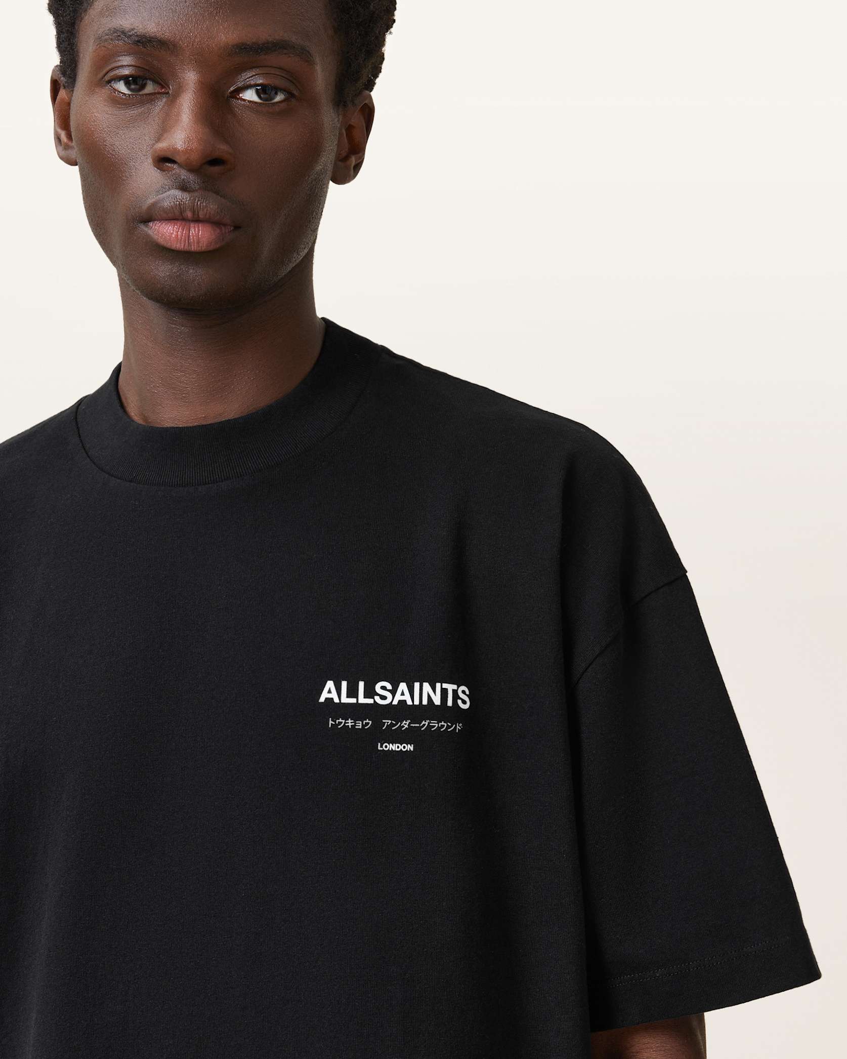 ALLSNTS | Graphic Signature Logo Black T-Shirt