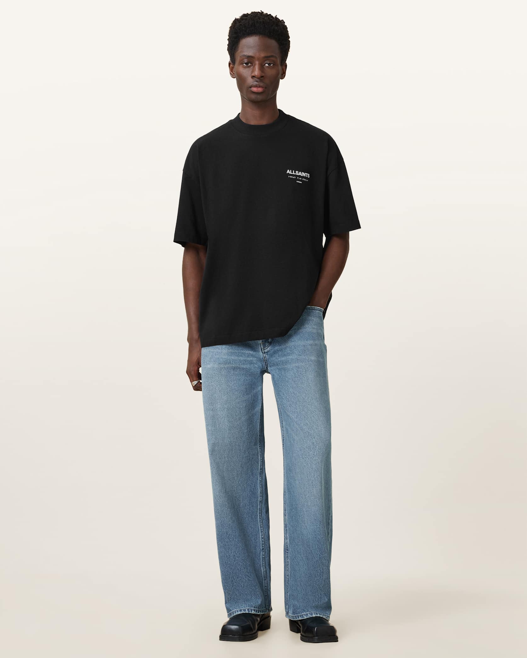 ALLSNTS | Graphic Signature Logo Black T-Shirt