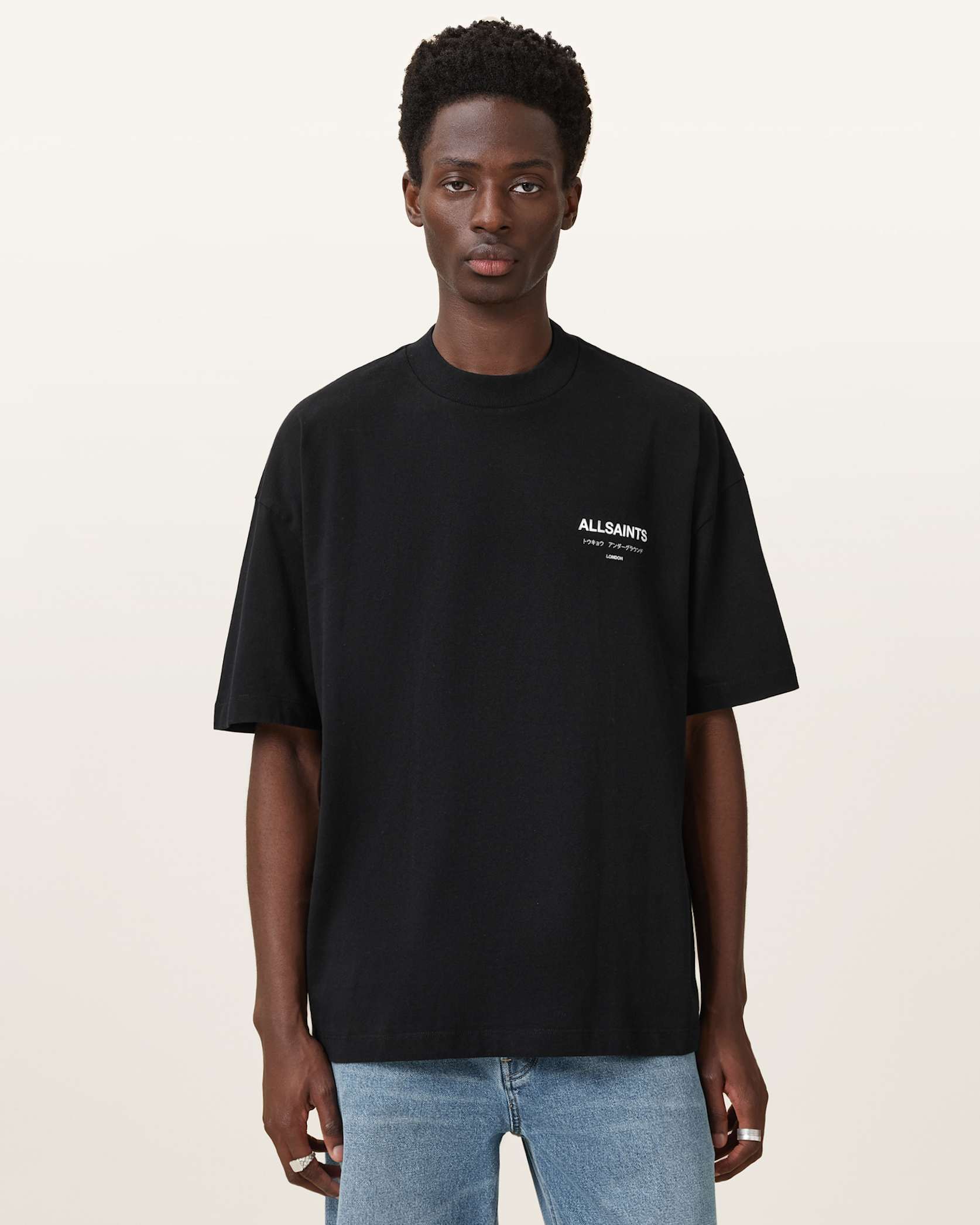 ALLSNTS | Graphic Signature Logo Black T-Shirt