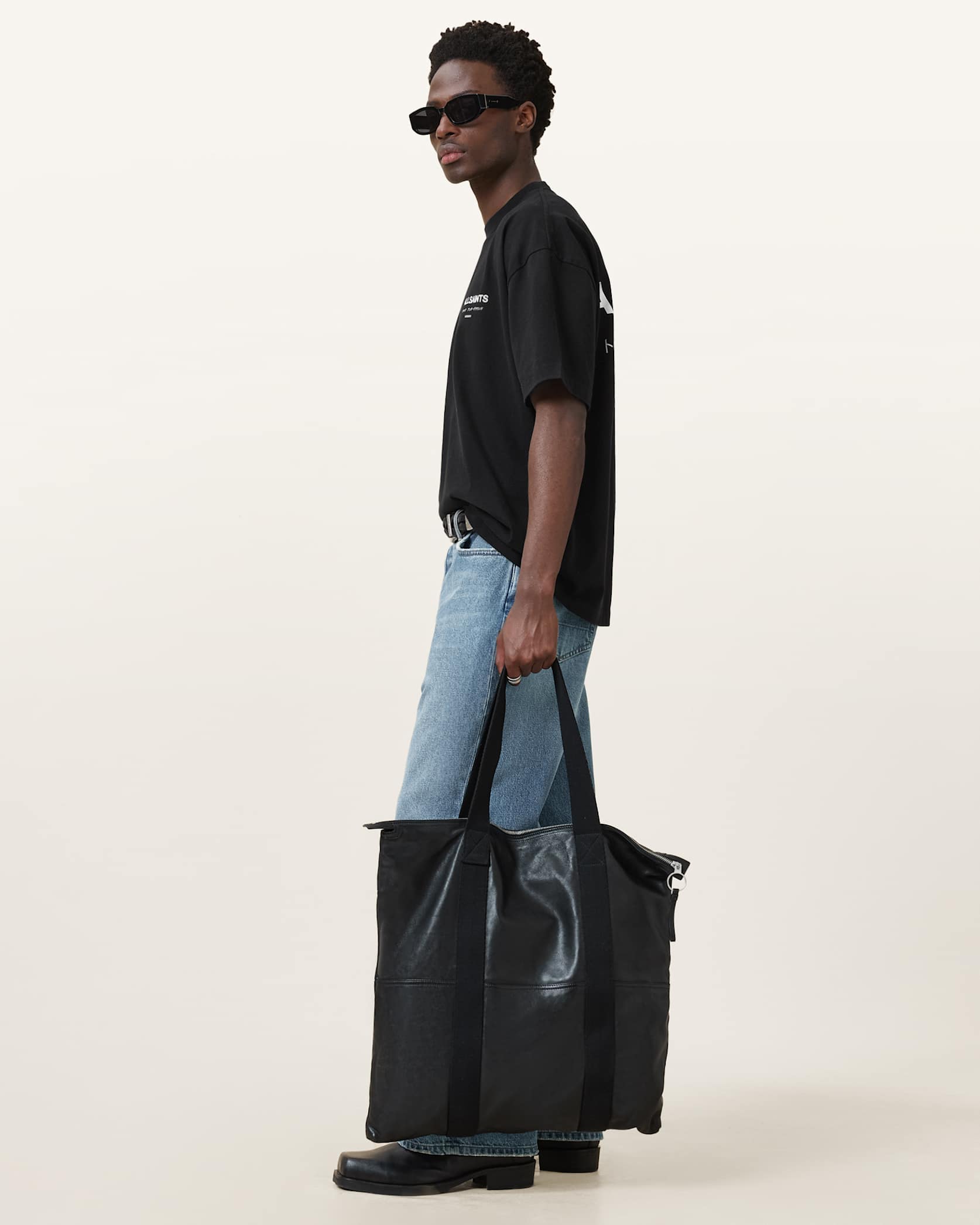 ALLSNTS | Graphic Signature Logo Black T-Shirt