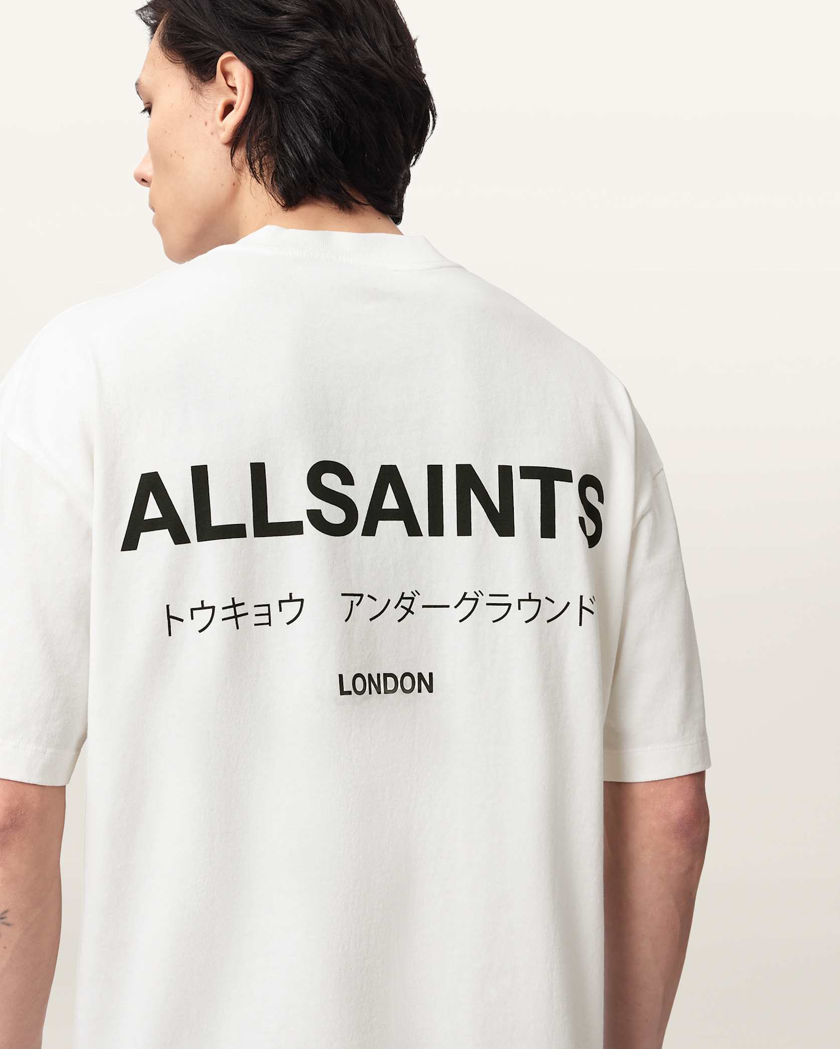 ALLSNTS | Graphic Signature Logo White T-Shirt