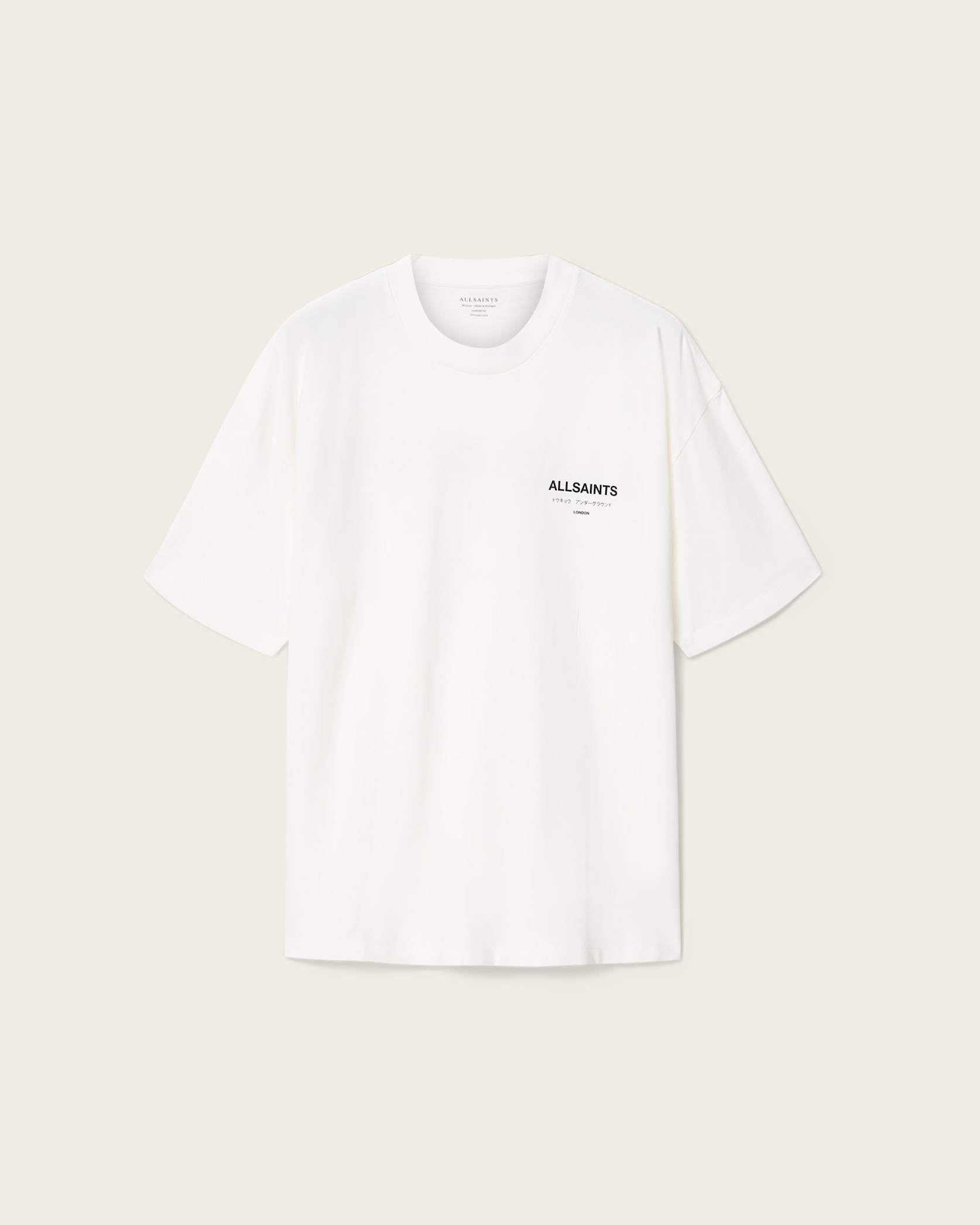 ALLSNTS | Graphic Signature Logo White T-Shirt