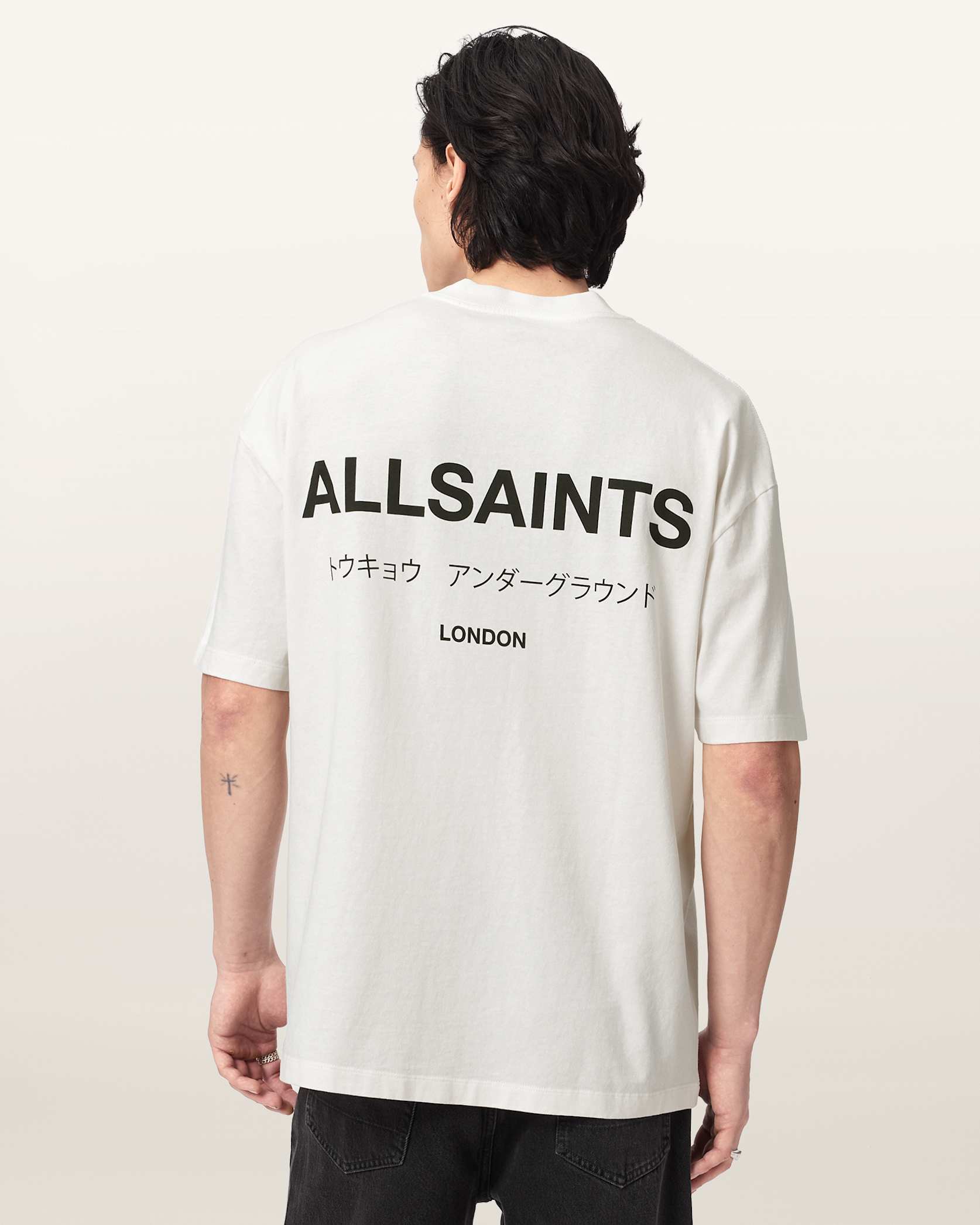ALLSNTS | Graphic Signature Logo White T-Shirt