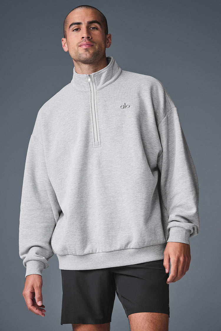 ALO | Half Zipper Pullover Sweat (Grey)