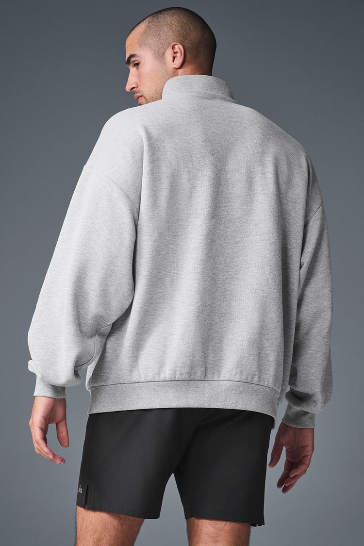 ALO | Half Zipper Pullover Sweat (Grey)