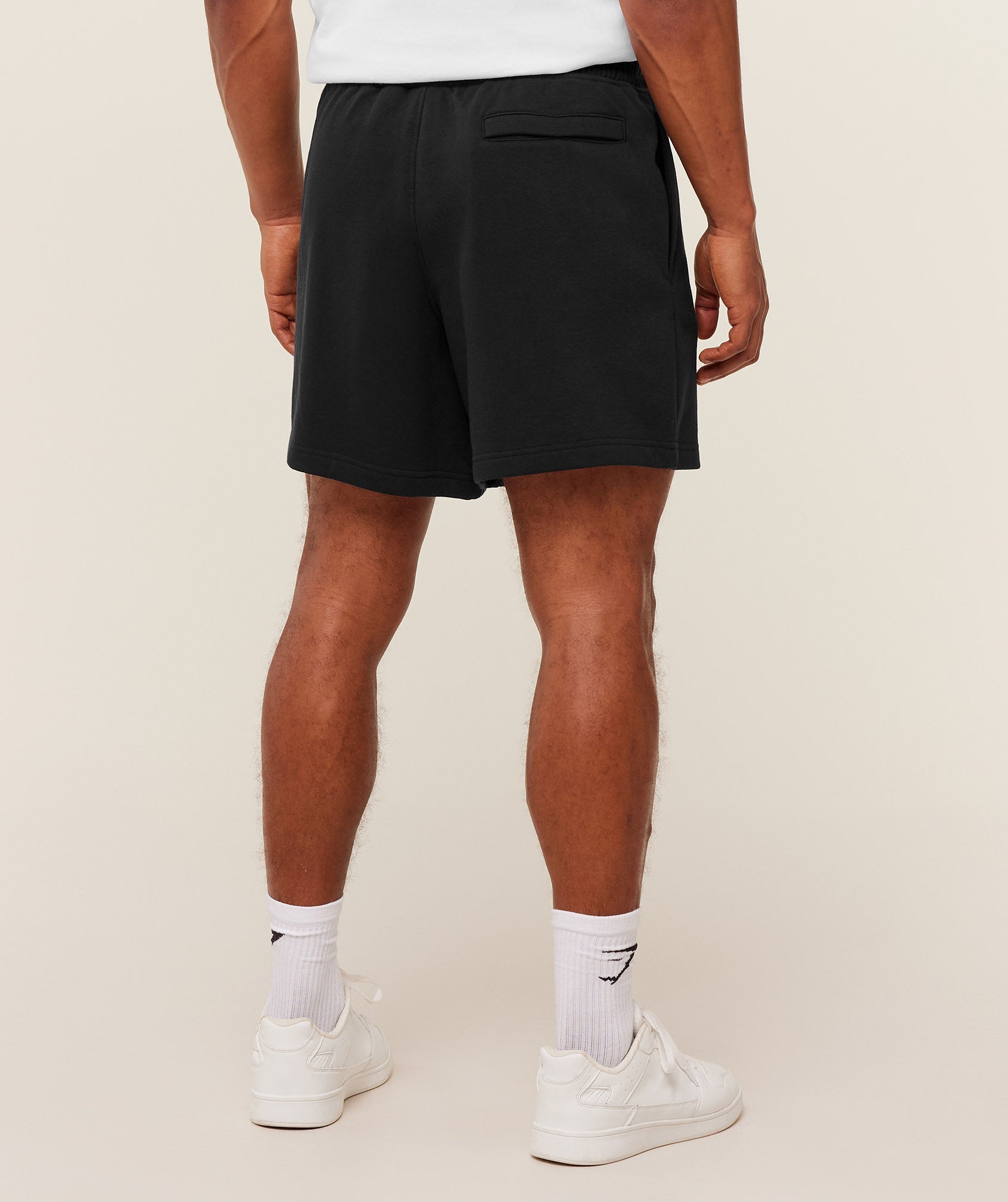 GS | Embroidered Crest Black Shorts