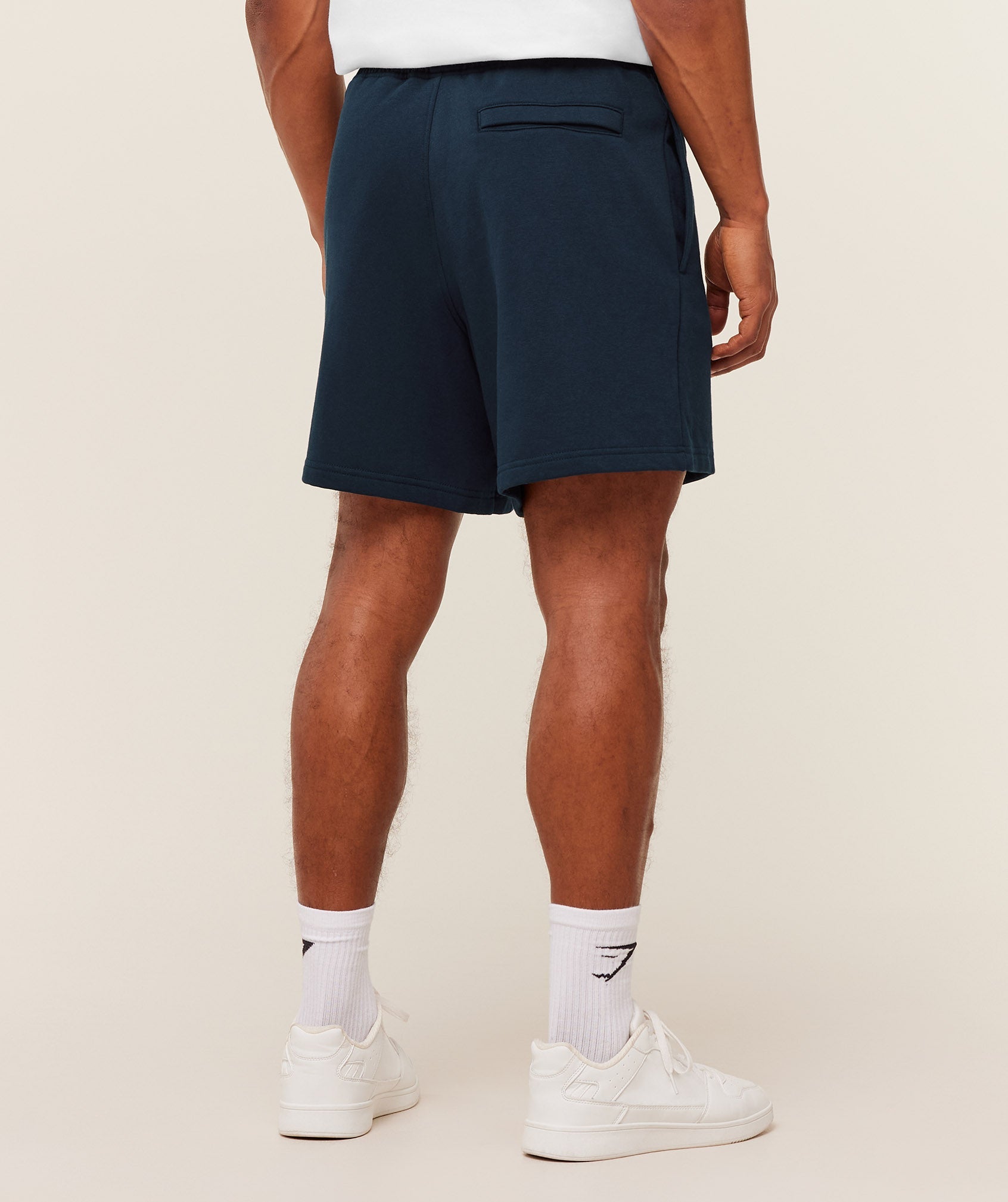 GS | Embroidered Crest Navy Shorts