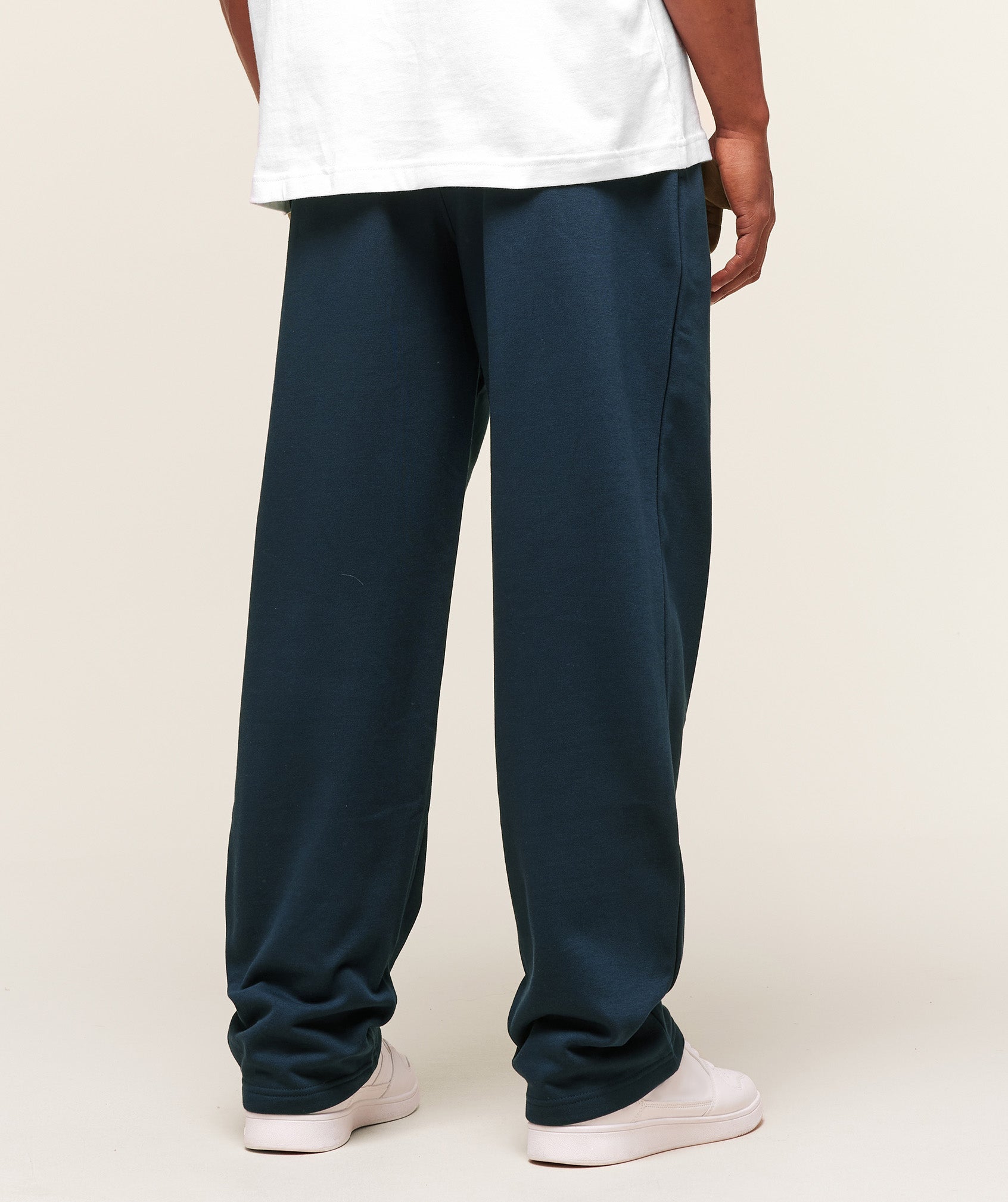 GS | Embroidered Crest Straight Leg Navy Joggers
