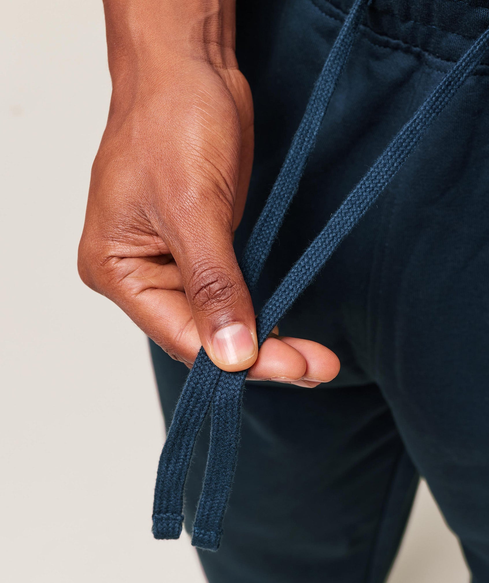 GS | Embroidered Crest Straight Leg Navy Joggers