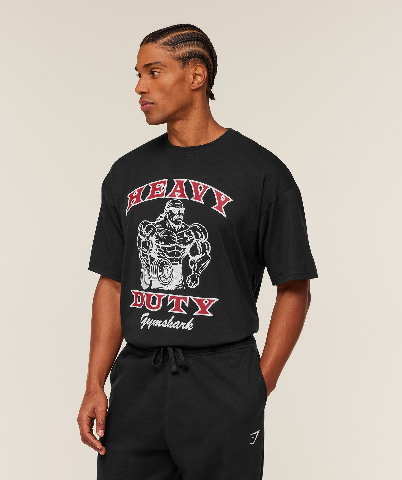 GS | Graphic Heavy Duty Black T-Shirt