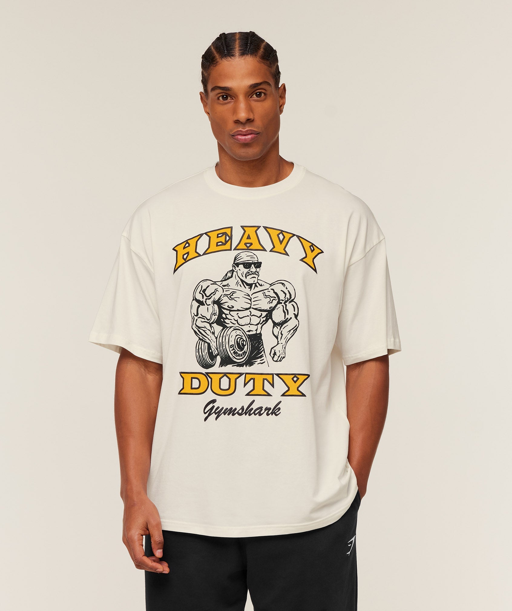 GS | Graphic Heavy Duty Soft White T-Shirt