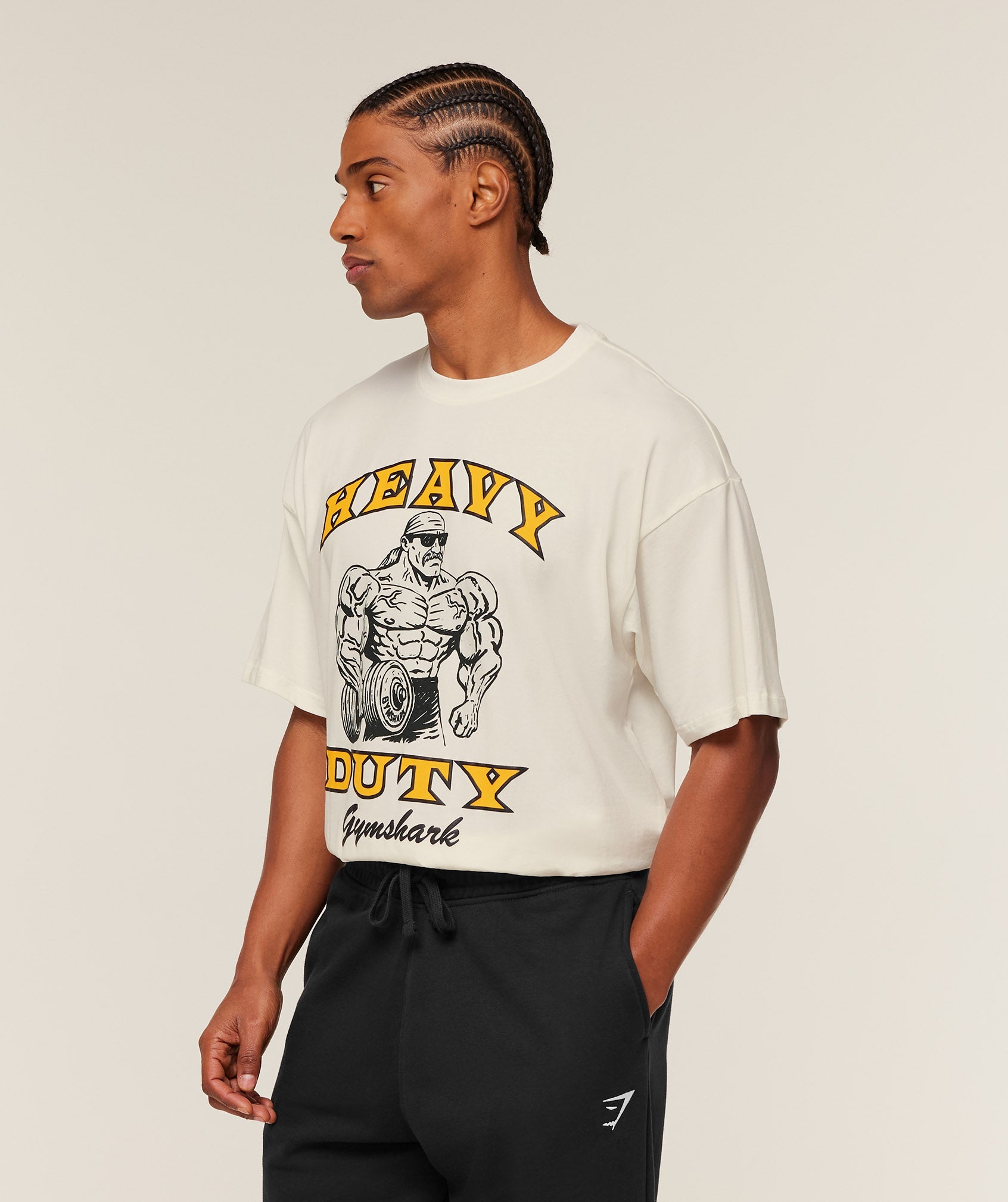 GS | Graphic Heavy Duty Soft White T-Shirt