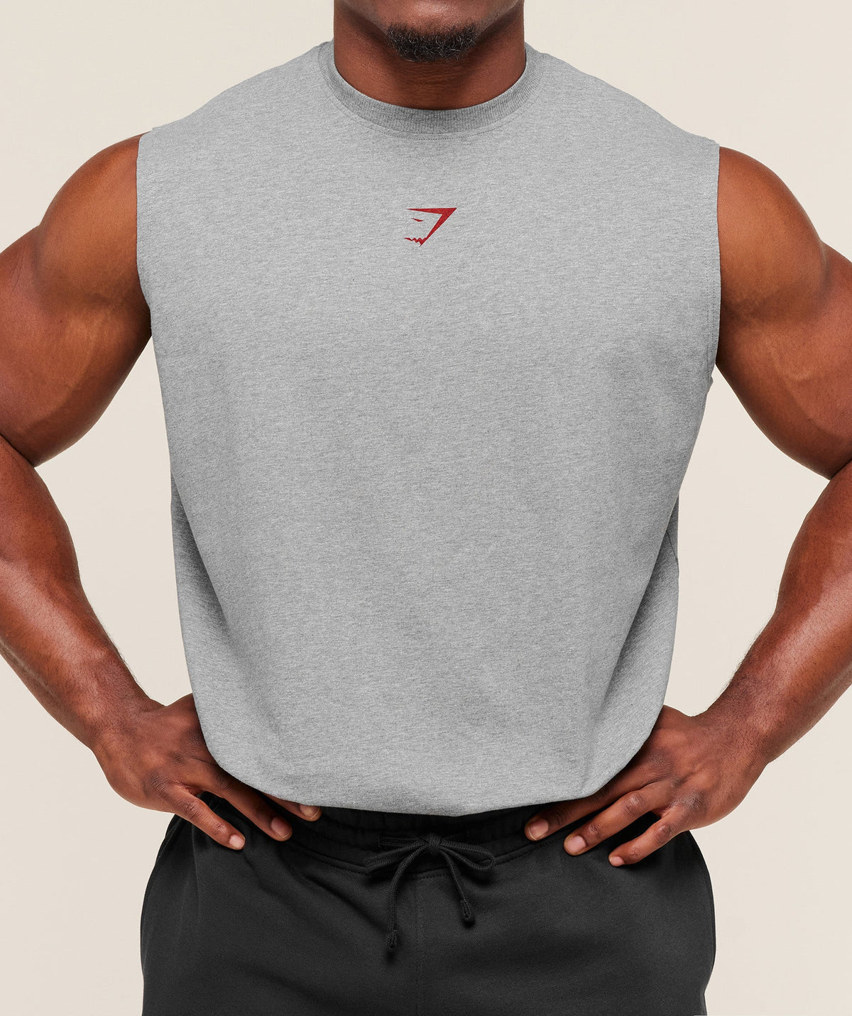 GS | Graphic Power Grey/Red Tank
