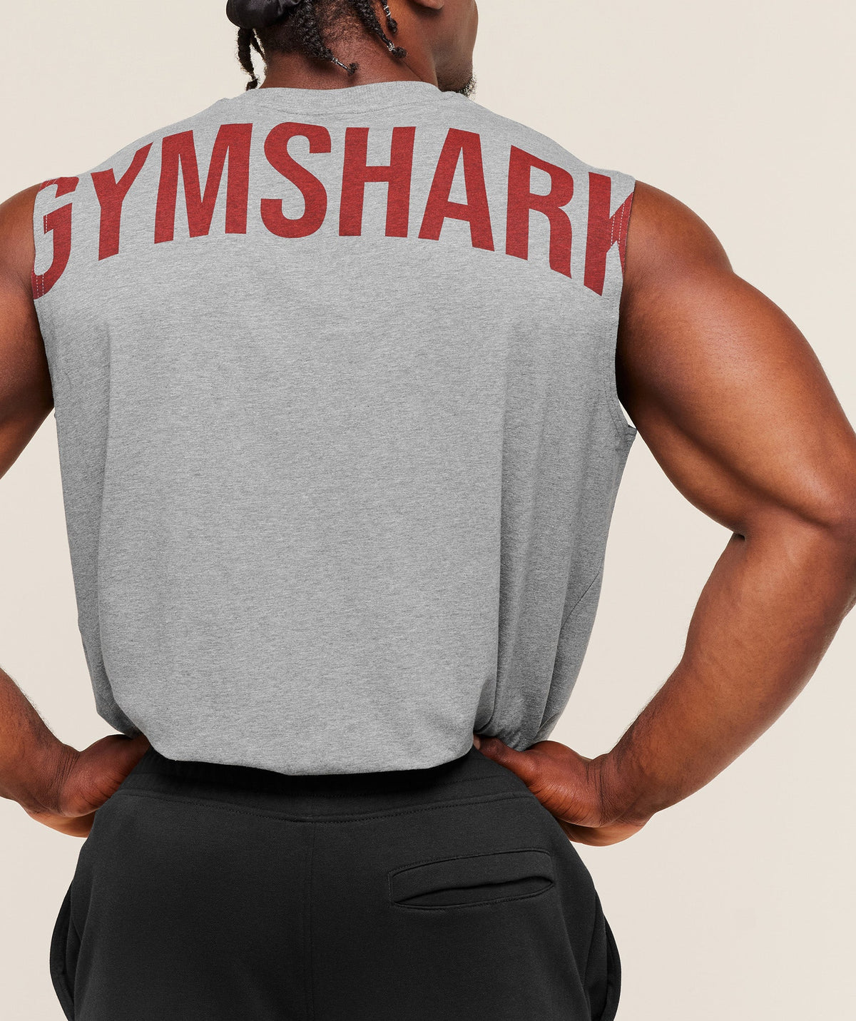 GS | Graphic Power Grey/Red Tank