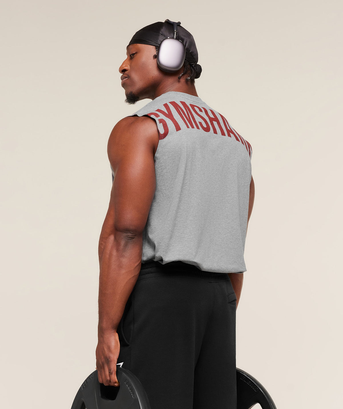 GS | Graphic Power Grey/Red Tank