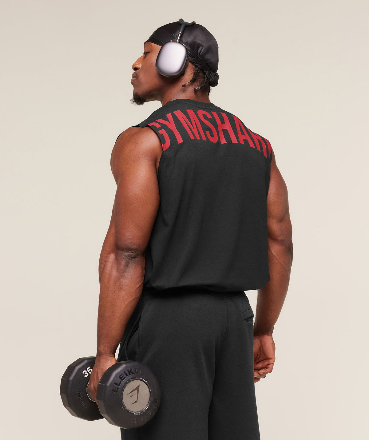 GS | Graphic Power Black/Red Tank