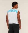 GS | Graphic Power White/Blue Tank