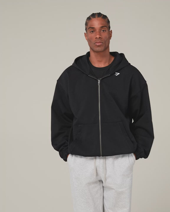 GS | Embroidered Crest Straight Leg Grey Joggers