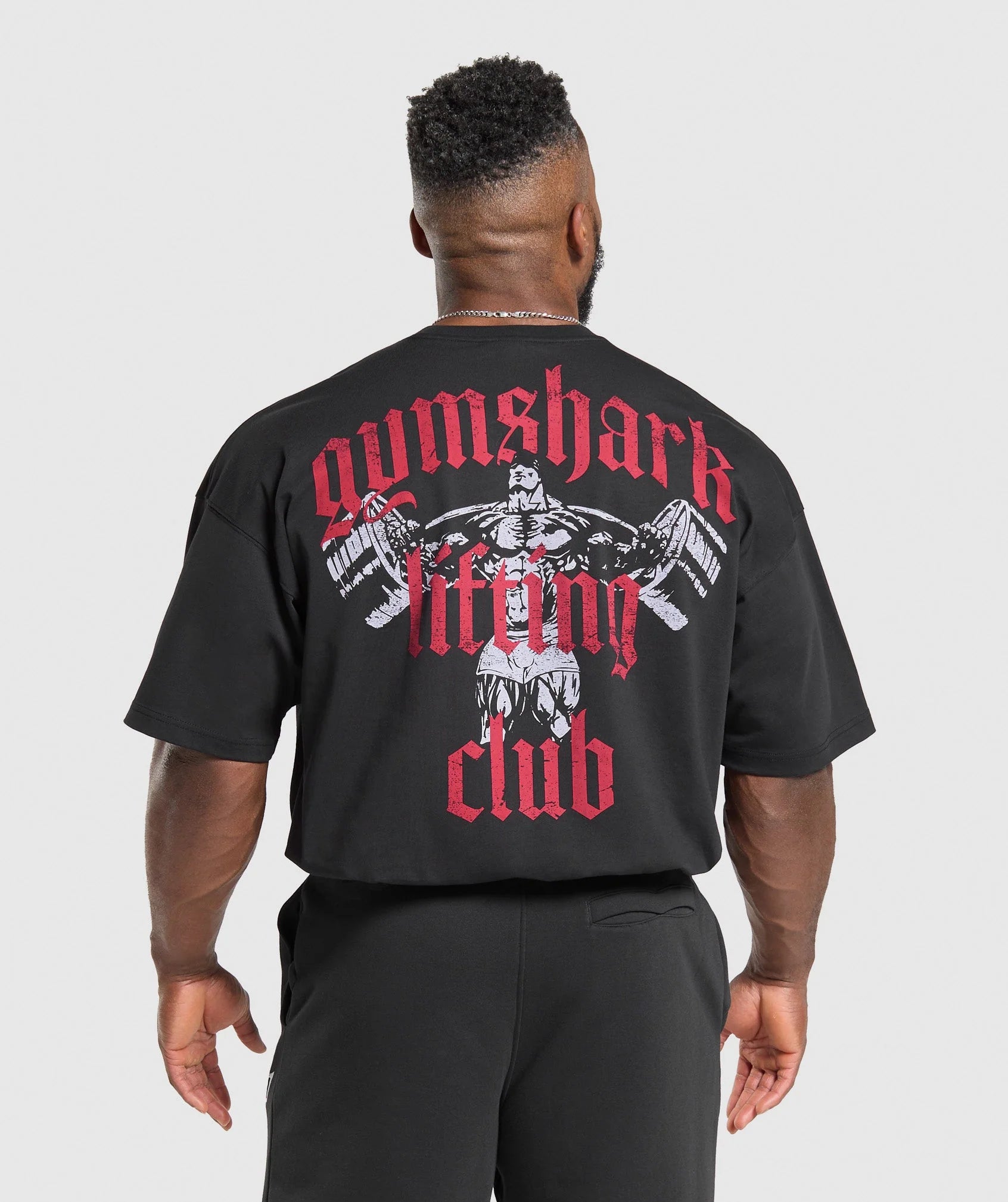 GYMSHRK | Graphic Lifting Team Black T-Shirt